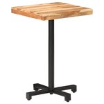 vidaXL Table de bistro Carrée 50x50x75 cm Bois d'acacia massif