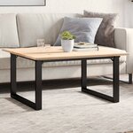 vidaXL Pieds de table basse cadre en O 70x60x43 cm fonte