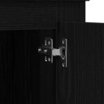 vidaXL Highboard Chêne noir 60 x 35.5 x 103.5 cm Bois d'ingénierie