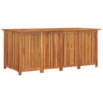 vidaXL Boîte de rangement de jardin 200x80x75 cm bois massif d'acacia