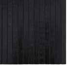 vidaXL Tapis rectangulaire noir 100x200 cm bambou