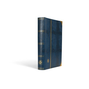 Classeur design Croco 64 pages noires pour timbres. Couleur - Bleu
