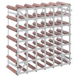 vidaXL Casier à bouteilles pour 42 bouteilles Marron Bois pin solide