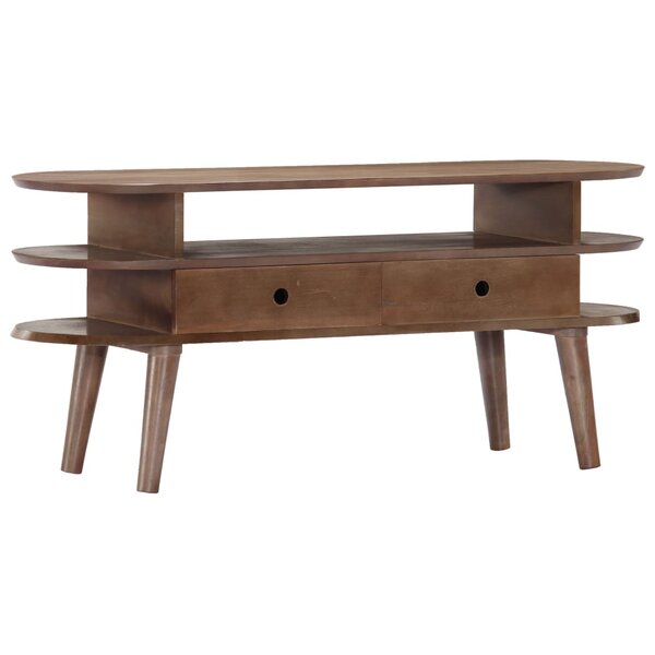 vidaXL Meuble TV 110x35x50 cm Bois d'acacia solide
