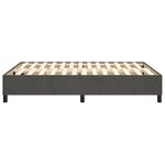 vidaXL Cadre de lit Gris foncé 140 x 200 cm Velours