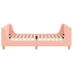 vidaXL Cadre de lit pour enfants avec tête de lit Rose 80 x 200 cm