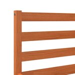 vidaXL Cadre de lit sans matelas cire marron 120x190cm bois pin massif