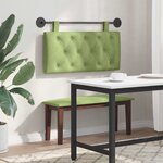 vidaXL Tête de lit suspendue Vert clair Velours