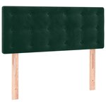 vidaXL Sommier à lattes de lit avec matelas Vert foncé 90x190 cm