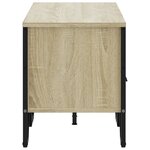 vidaXL Meuble TV chêne sonoma 122x34x41 cm bois d'ingénierie