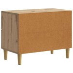 vidaXL Cabinet de chevet Chêne artisanal 62 x 34 5 x 48 cm