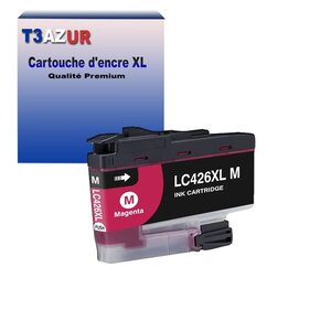 T3AZUR- Cartouche compatible avec Brother LC426 XL pour Brother MFC-J4535DW  MFC-J4540DW Magenta
