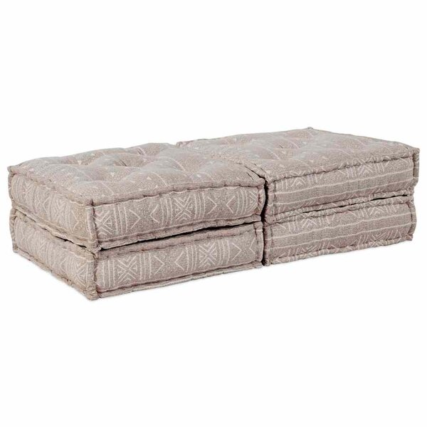 vidaXL Coussin 2 Pièces Marron 70 x 70 x 36 cm Polyester