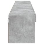 vidaXL Meubles TV avec lumières LED 2 Pièces gris béton 100x30x30 cm