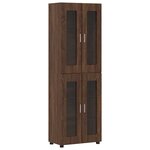 vidaXL Haut Armoire avec étagère FLORIN Chêne brun 60 x 35 x 182 cm