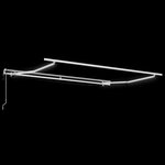 vidaXL Auvent Rétractable Vert et blanc 350 x 250 cm