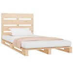 vidaXL Cadre de lit 90x190 cm Bois de pin massif Simple