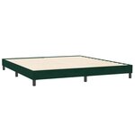 vidaXL Sommier à lattes de lit et matelas vert foncé 180x220cm velours
