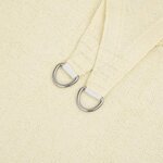 vidaXL Voile d'ombrage 160 g/m² Crème 5x8 m PEHD