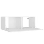 vidaXL Ensemble de meubles TV 8 Pièces Blanc Bois d'ingénierie