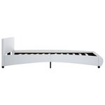 vidaXL Cadre de lit sans matelas blanc similicuir 140x200 cm