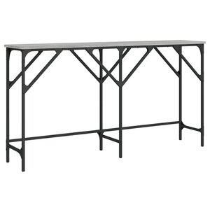 vidaXL Table console sonoma gris 140x29x75 cm bois d'ingénierie