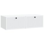 vidaXL Meuble TV mural Blanc 98 x 41 x 30 cm Bois d'ingénierie