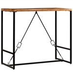 vidaXL Table de bar Bois de récupération massif 120x60x106 cm