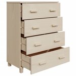 vidaXL Buffet HAMAR Marron miel 79x40x103 5 cm Bois massif de pin