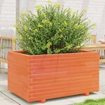 vidaXL Jardinière cire marron 90x60x49 5 cm bois de pin massif