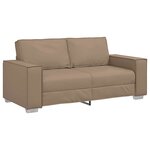 vidaXL Canapé Cappuccino 180 x 80 x 84 cm tissu