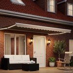 vidaXL Auvent rétractable électrique Beige 4 5 × 3 m
