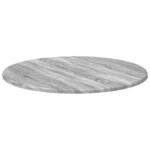 vidaXL Plateau de table Sonoma gris 60 x 60 x 1.5 cm Bois d'ingénierie