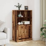 vidaXL Buffet haut vieux bois 60x35 5x103 5 cm bois d'ingénierie