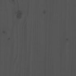 vidaXL Cadre de lit sans matelas gris 135x190 cm bois massif