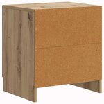 vidaXL Cabinet de chevet 2 pièces Chêne artisanal 43 x 34 5 x 47 cm