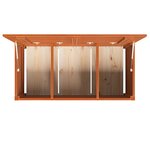 vidaXL Boîte de Rangement avec stockage Brun cire 101 x 50 5 x 46 5 cm