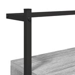 vidaXL Table de chevet murale sonoma gris 35x30x51cm bois d'ingénierie