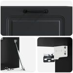 vidaXL Meuble TV mural Noir 78 5 x 31 x 30 cm Bois d'ingénierie