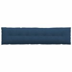 vidaXL Coussin de Dos Bleu 200 x 19 x 50 cm tissu
