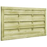vidaXL Portillons 2 Pièces Bois de pin imprégné 150x75 cm Vert