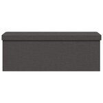 vidaXL Banc de rangement pliable gris foncé faux lin