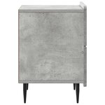 vidaXL Cabinet de chevet Gris béton 43 x 34 5 x 49 5 cm