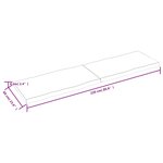 vidaXL Dessus de table bois massif non traité bordure assortie