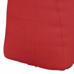 vidaXL Coussin de Dos Rouge 80 x 24 x 50 cm tissu