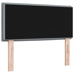 vidaXL Tête de lit LED avec des lumières à LED Gris clair 100 cm tissu