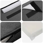 vidaXL Tête de lit capitonnée Brun et gris foncé 100 cm Pin massif