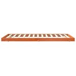 vidaXL Cadre de lit Cire marron 90 x 190 cm Bois de pin massif