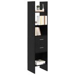 vidaXL Bibliothèque Chêne noir 40 x 35 x 180 cm Bois d'ingénierie
