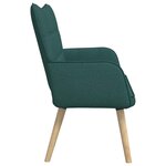 vidaXL Sofa 2 places Vert foncé 115 x 61 x 87 cm Tissu